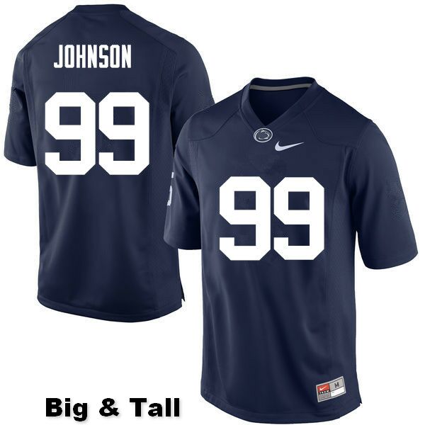 NCAA Nike Men's Penn State Nittany Lions Austin Johnson #99 College Football Authentic Big & Tall Navy Stitched Jersey QDP6298QK